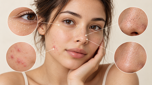 Acne, milia, mee-eters en talgfilamenten: wat is het verschil?