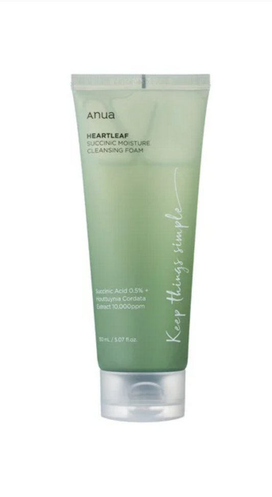 Anua succinic moisture cleansing foam