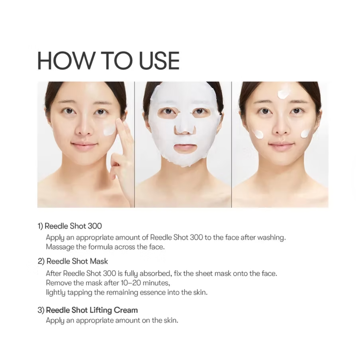 VT Cosmetics Reedle Shot All In One 3 Step Mask