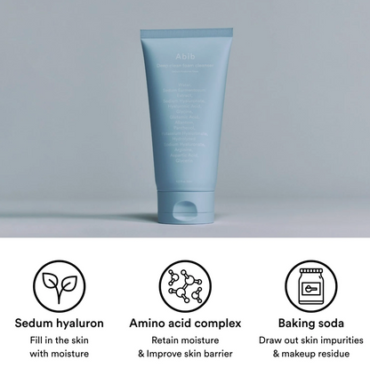 Abib Deep Clean Foam Cleanser Sedum Hyaluron Foam