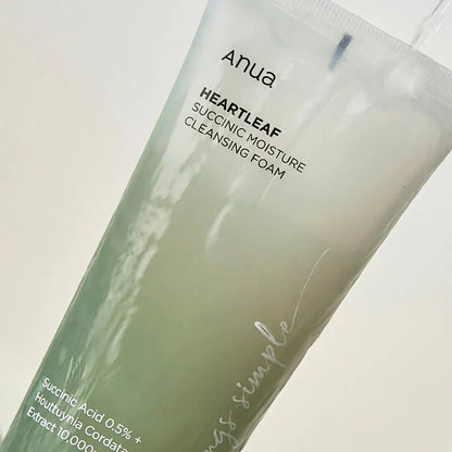 Anua succinic moisture cleansing foam